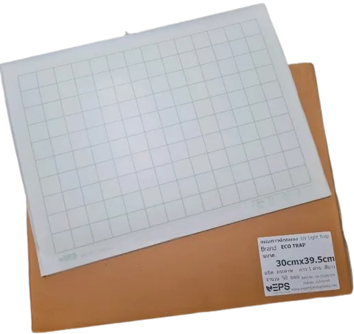 แผ่นกาวดักแมลง Insect trap 30 × 39.5 ซม. (สีขาว)