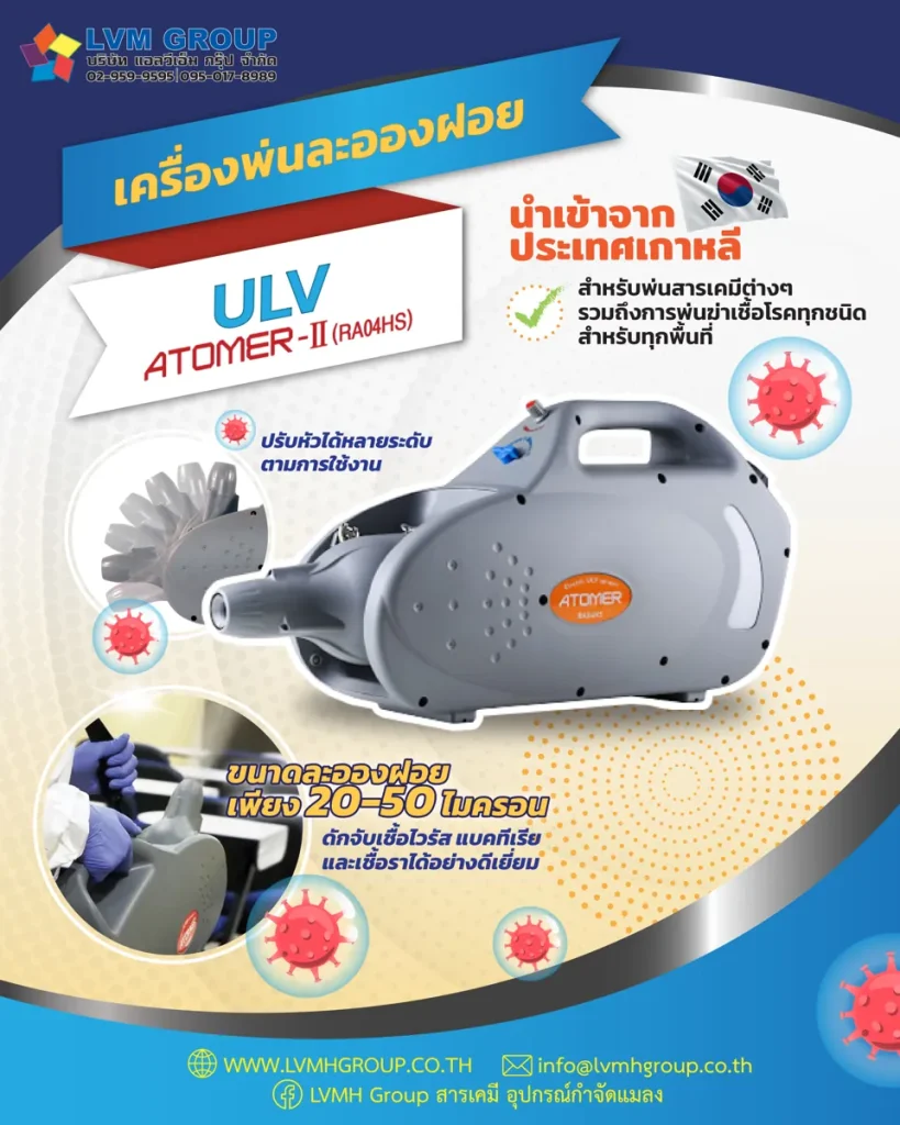 เครื่องพ่นละอองฝอย ULV ATOMER II